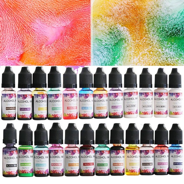 Alcohol Ink Set Epoxy Resin Dye Vibrant Colors Alcohol Based Resin Ink for  Tumblers Epoxy Resin Molds Alcohol Inks Art Based Ink - AliExpress